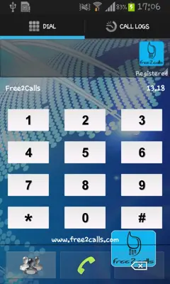 Free2Calls android App screenshot 2